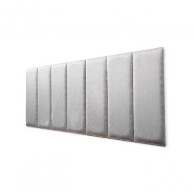 Placas Cabeceira Casal 140cm X 60cm 7 Placas Suede Cinza