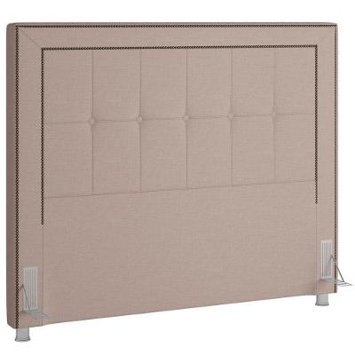 Cabeceira Cama Box Casal 140cm P05 Atenas Linho Bege Areia