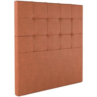 Cabeceira Solteiro 88 Cm Berlin Veludo Terracota Soon Terracota