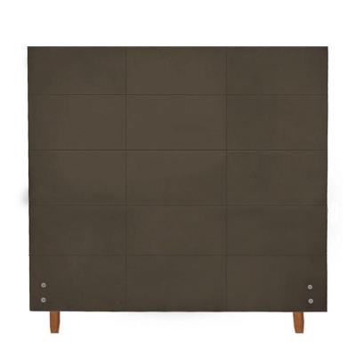 Cabeceira Larissa De 1 Mt Para Colchão Solteiro-Suede Marrom