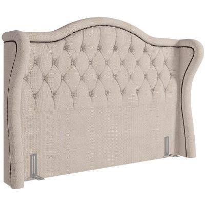 Cabeceira Cama Box Casal 140cm P05 Lisboa Linho Creme