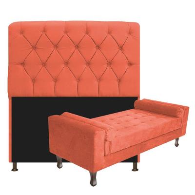 Kit Cabeceira Lady Recamier Félix 160cm Queen Terracota