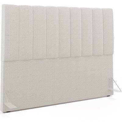 Cabeceira Cama Box Casal King 195cm Dália W01 Bouclê Creme