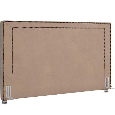 Cabeceira Cama Box Casal 140cm P05 Berlim Veludo Bege