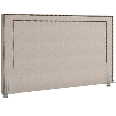 Cabeceira Cama Box Casal 140cm P05 Berlim Linho Bege Claro