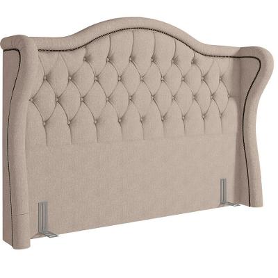 Cabeceira Cama Box Casal 140cm P05 Lisboa Linho Bege