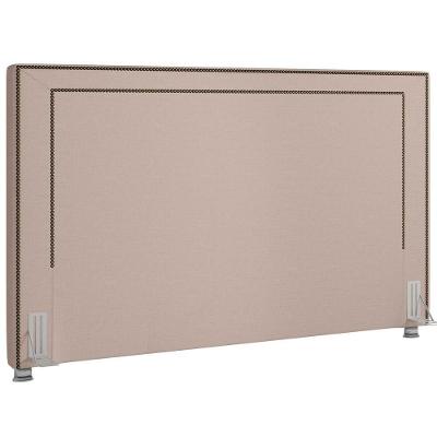 Cabeceira Cama Box Casal 140cm P05 Berlim Linho Bege