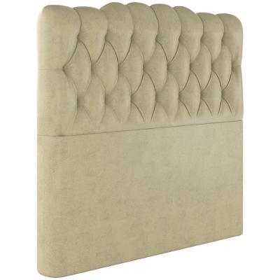 Cabeceira Solteiro 88 Cm Milan Veludo Bege Soon Bege
