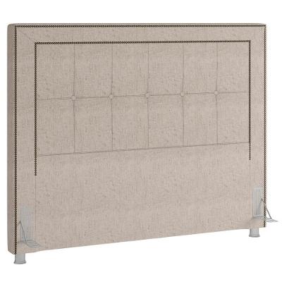 Cabeceira Cama Box Casal 140cm P05 Atenas Linho Cru