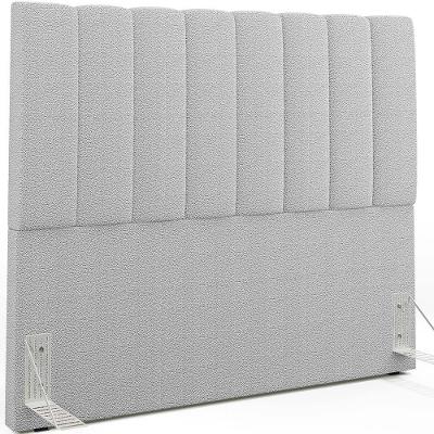 Cabeceira Cama Box Casal 140cm Dália W01 Bouclê Cinza