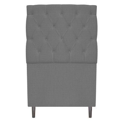 Cabeceira Estofada Liverpool 90cm Linho Chumbo