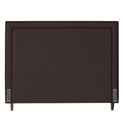 Cabeceira Cama Box Casal Maísa 140Cm Com Frame Suede Marrom