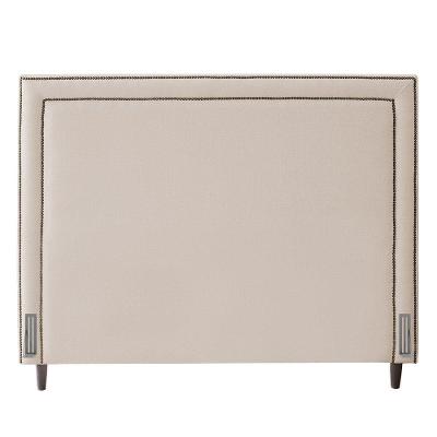 Cabeceira Cama Box Casal Maísa 140Cm Com Frame Suede Bege