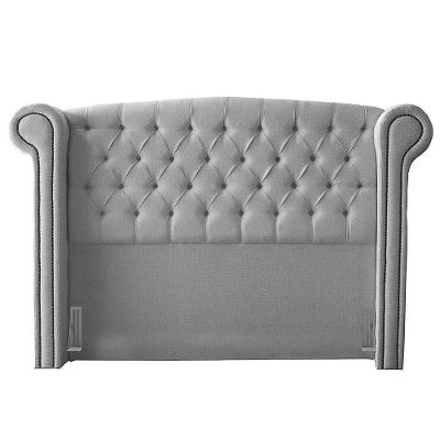 Cabeceira Queen Size Adelle 160Cm C/ Frame Cinza
