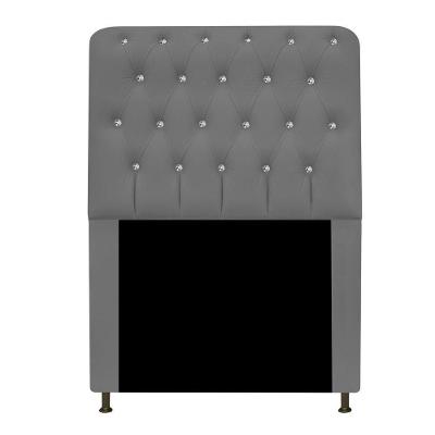 Cabeceira Solteiro 90 Cm Para Cama Box Corano Cinza