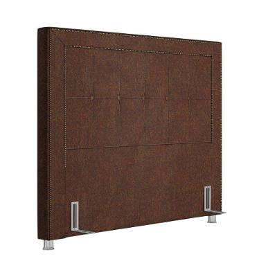 Cabeceira Cama Box Casal King 195Cm Paolla Sintético Camel
