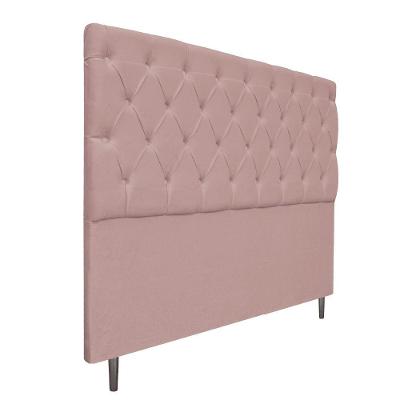 Cabeceira Estofada Liverpool 140cm Casal Rosê