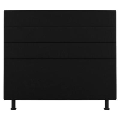 Cabeceira Cama Box Casal Queen Size Malik 160cm Suede Preto - Abmaza