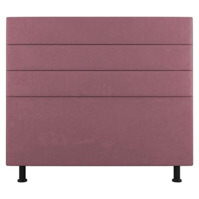 Cabeceira Cama Box Casal Queen Size Malik 160cm Suede Rosé - Abmaza