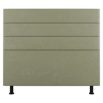 Cabeceira Cama Box Casal Queen Size Malik 160cm Sintético Bege - Abmaza