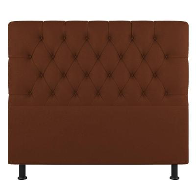 Cabeceira Cama Box Casal Queen Size Nice 160cm Suede Terracota - Abmaza