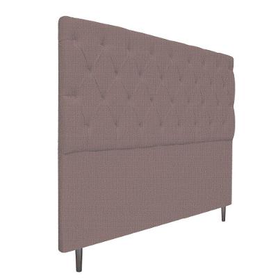 Cabeceira Estofada Liverpool 195cm King Size Rosê