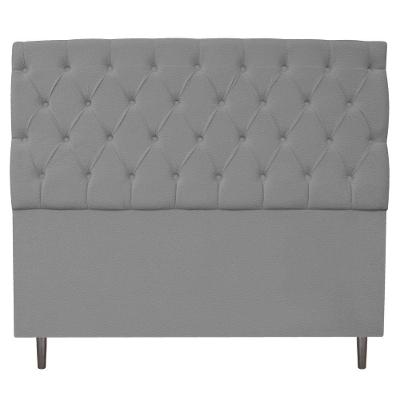 Cabeceira Estofada Liverpool 160cm Queen Size Cinza