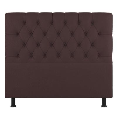 Cabeceira Cama Box Casal Queen Size Nice 160cm Suede Marrom - Abmaza