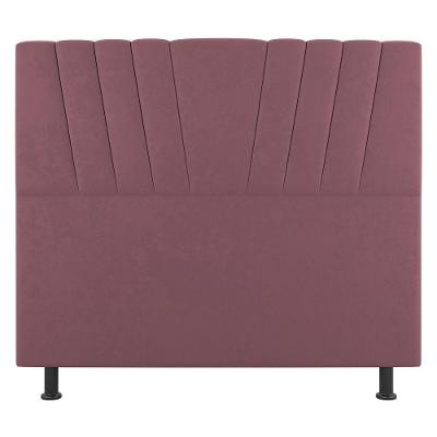 Cabeceira Cama Box Casal Queen Size Dublin 160cm Suede Rosê - Abmaza