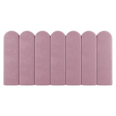 Painel Cabeceira Cama Box Solteiro Lana 100cm Suede Rosê - Abmaza