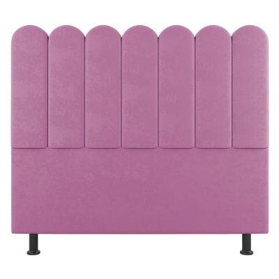 Cabeceira Cama Box Casal King Size Lana 195cm Suede Rosa - Abmaza
