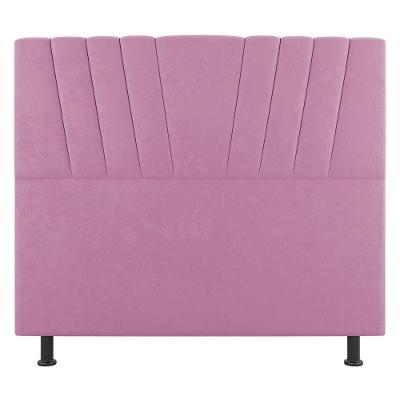 Cabeceira Cama Box Casal Queen Size Dublin 160cm Suede Rosa - Abmaza