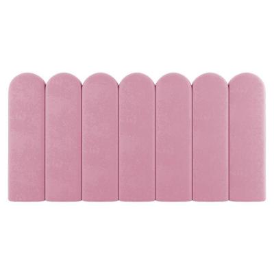 Painel Cabeceira Cama Box Solteiro Lana 100cm Suede Rosa - Abmaza