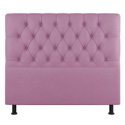 Cabeceira Cama Box Casal Queen Size Nice 160cm Suede Rosa - Abmaza
