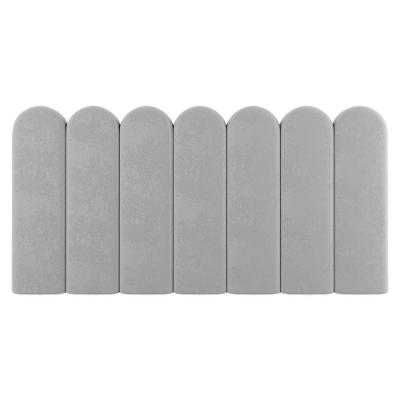 Painel Cabeceira Cama Box Casal Queen Size Lana 160cm Suede Cinza Claro - Abmaza