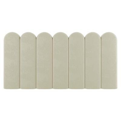 Painel Cabeceira Cama Box Solteiro Lana 100cm Sintético Bege - Abmaza