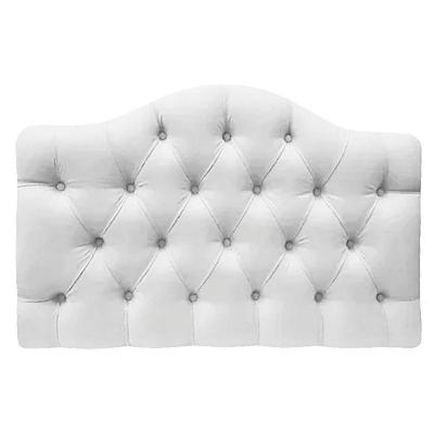 Cabeceira Suspensa Imperatriz 195 Cm King Size Suede Branco