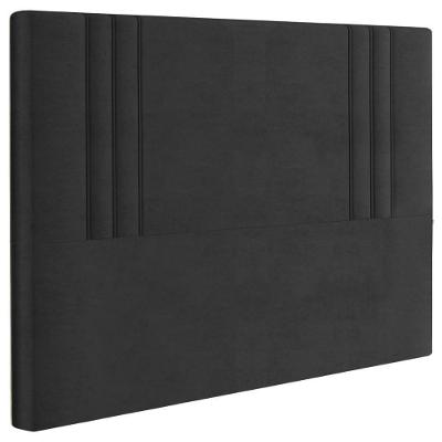 Cabeceira Casal 138 Cm London Veludo Preto Soon Preto