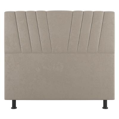 Cabeceira Cama Box Casal Dublin 140cm Suede Bege - Abmaza