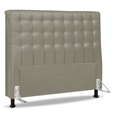 Cabeceira Cama Box Casal Queen Size Ciara 160cm Botonê Com Frame Suede Bege - Abmaza