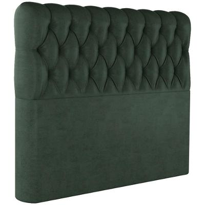 Cabeceira Casal 138 Cm Vegas Veludo Verde Soon Verde