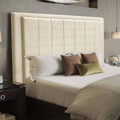 Cabeceira Opala Cama Box Casal 140Cm Linho Bege Claro