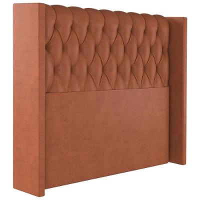 Cabeceira Solteiro 88 Cm Toquio Veludo Terracota Soon Terracota