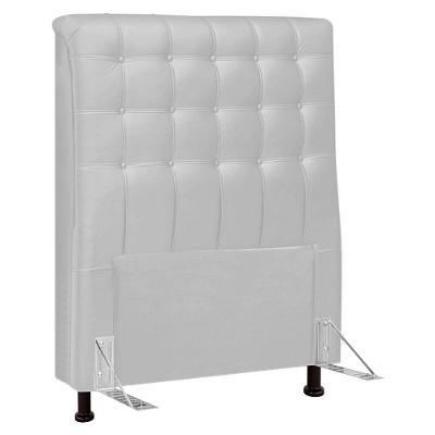 Cabeceira Cama Box Solteiro Ciara 90cm Botonê Com Frame Sintético Branco - Abmaza