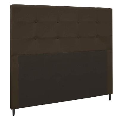 Cabeceira Luna Para Cama Box Casal 140 Cm Suede Cor Marrom