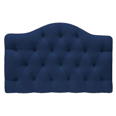 Cabeceira Suspensa Imperatriz 140Cm Casal Suede Azul Marinho