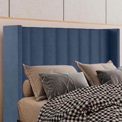 Cabeceira Casal 138 Cm Barcell Veludo Azul Soon Azul