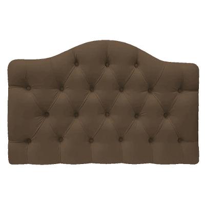 Cabeceira Suspensa Imperatriz 195 Cm King Size Suede Marrom