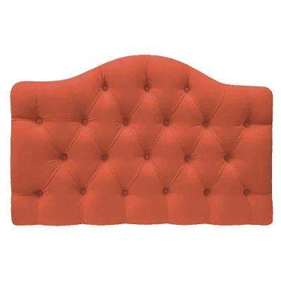 Cabeceira Suspensa Imperatriz 90 Cm Solteiro Suede Terracota