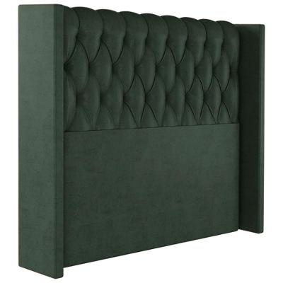 Cabeceira Solteiro 88 Cm Toquio Veludo Verde Soon Verde